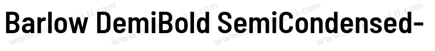 Barlow DemiBold SemiCondensed字体转换